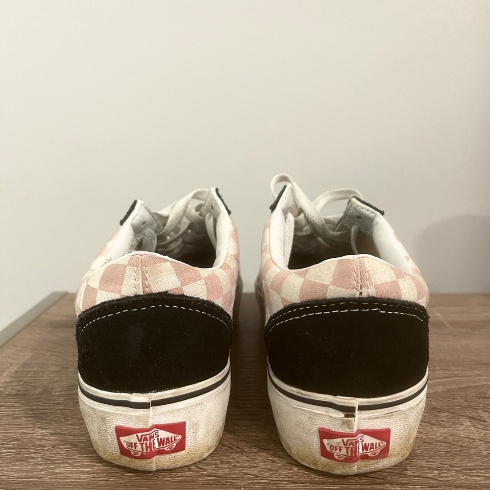 Platform Pink Checkered Vans - image 2